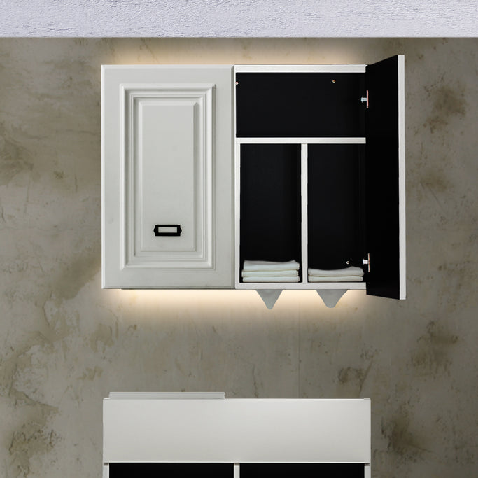 ホワイト色モールディングありシャンプーキャビネット【上台】