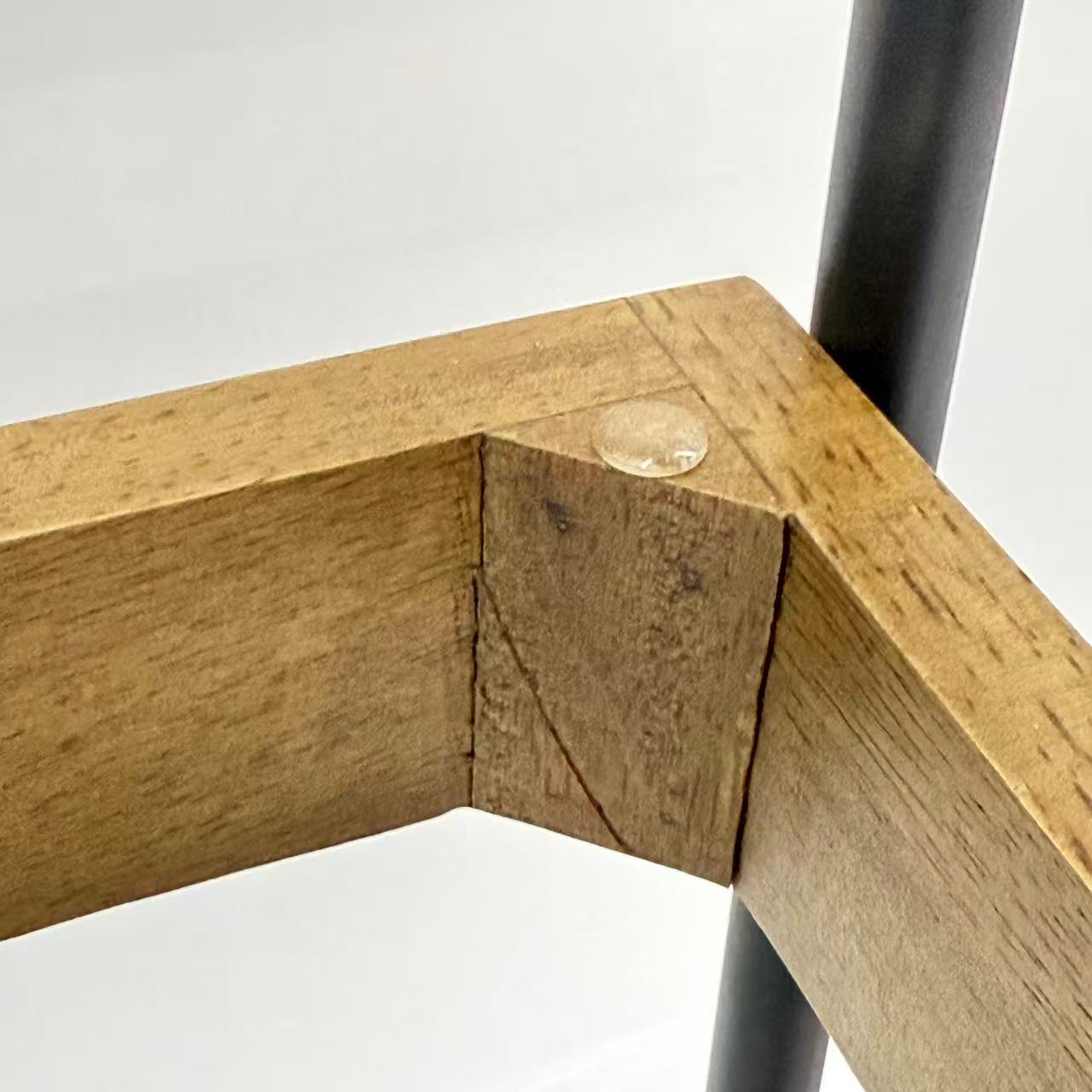 アウトレット 3段ウッドワゴン ステンレストレイ3枚 キャスター付き(BR)【完成品出荷】OL2141 通常価格￥19,580