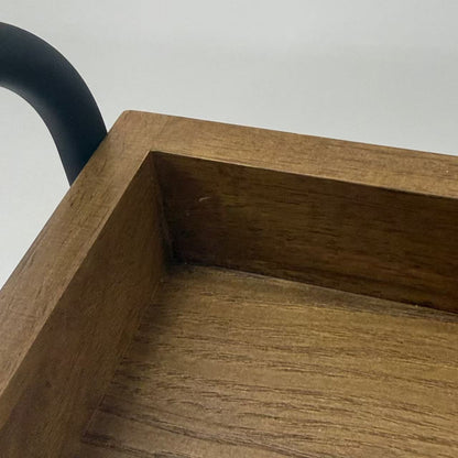 アウトレット 3段ウッドワゴン ステンレストレイ無し キャスター付き(BR)【完成品出荷】OL2134 通常価格￥16,280