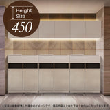フラットシャンプー キャビネット 組立式【SET】450mm BGA