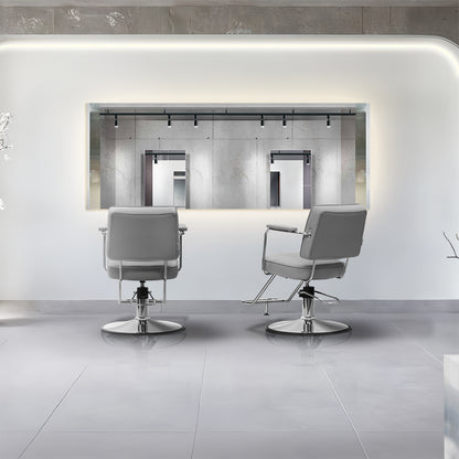 シンプルな美容室にあるおしゃれなスタイリングチェア【ハーネスヌリア】