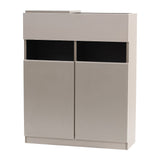 ベージュグレー色フラットシャンプーキャビネット【下台】