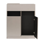 ベージュグレー色フラットシャンプーキャビネット【下台】