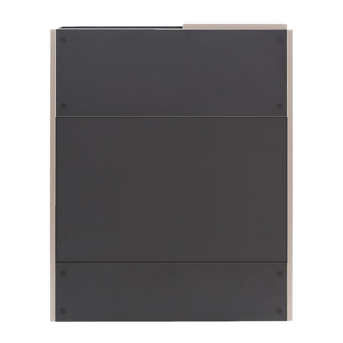 ベージュグレー色フラットシャンプーキャビネット【下台】