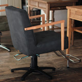 部屋にあるセットチェア ブリス2台 ダークグレーとグレイッシュサファリ