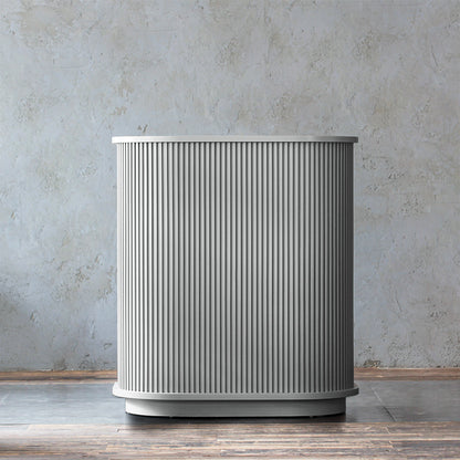 おしゃれな美容室にあるグレイッシュ色のレジカウンター【カミラ 1000】