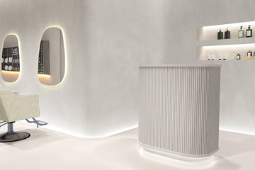 リメイク！】受付カウンター 美容院 サロン レジカウンター 第一印象