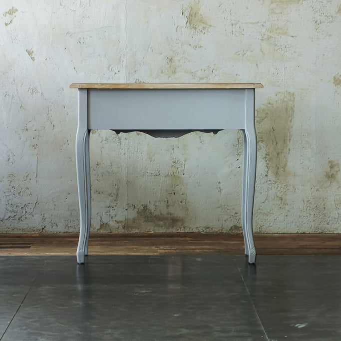 ブルーグレー色美容室セット面テーブル【ネコ脚】裏面