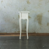 ホワイト色サロン専用コンソール 【ネコ脚】横面