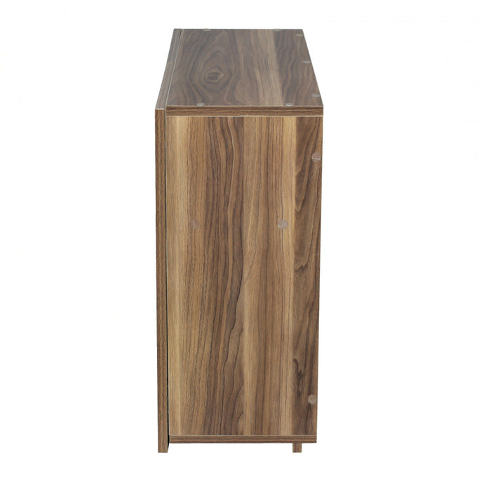 ダークブラウンウッド色フラットシャンプーキャビネット【上台】