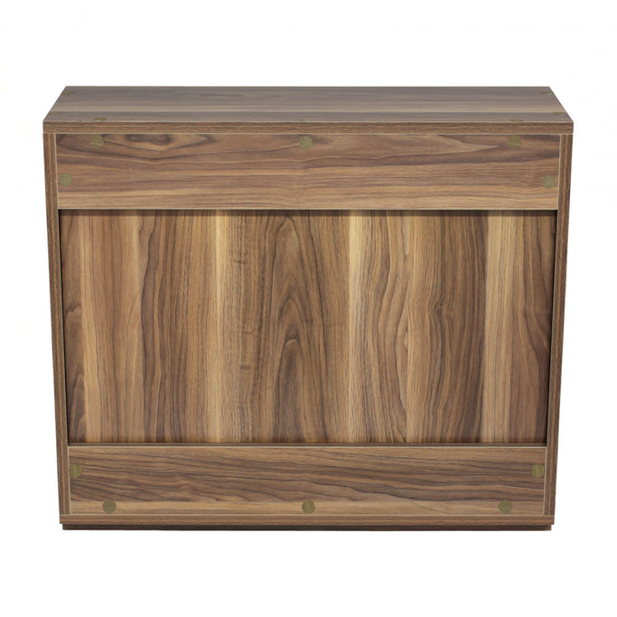 ダークブラウンウッド色フラットシャンプーキャビネット【上台】