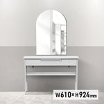 フレームレスミラーのサイズ表：w610 x h924