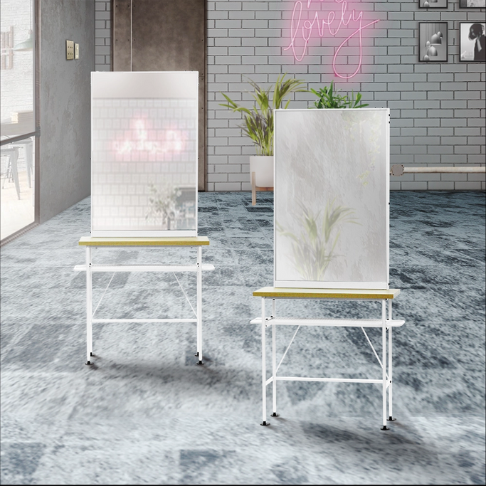 アイアンドレッサー ローガン スクエア 片面 | 美容室セット面 – mateli