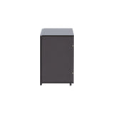 フラットシャンプー キャビネット 組立式【上下SET】扉2枚　高さ450　幅810　DGY