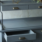 グレー色ディスプレイシェルフキャビネット詳細