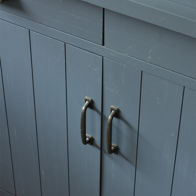 グレー色ディスプレイシェルフキャビネット詳細