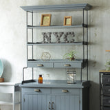 グレー色ディスプレイシェルフキャビネット詳細