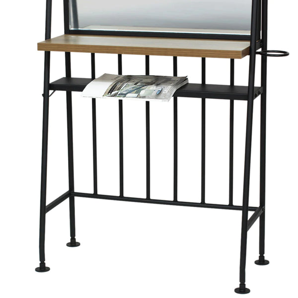 天板下に棚板付き