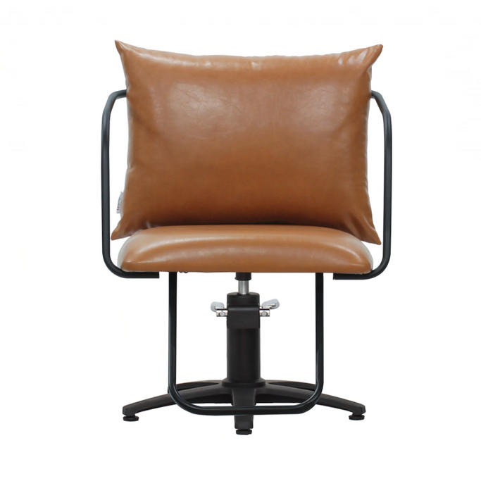 スタイリングチェア【エノラ】ブラック　正面