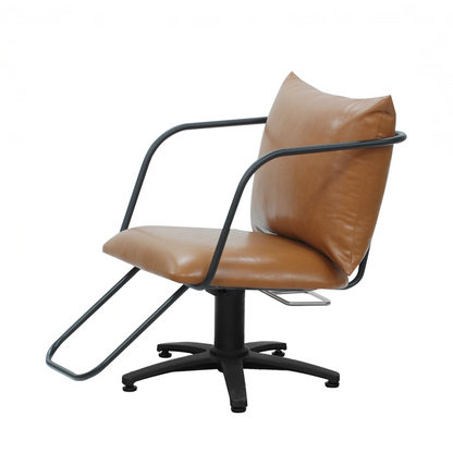 スタイリングチェア【エノラ】ブラック　斜め_02