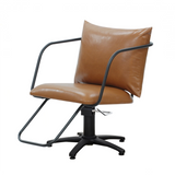 スタイリングチェア【エノラ】ブラック　斜め_03