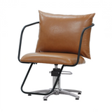 スタイリングチェア【エノラ】ブラックフレーム　シングルステップ　ファイブスターポンプ