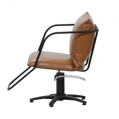 スタイリングチェア【エノラ】ブラック　
横