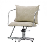 スタイリングチェア【エノラ】ベージュ　ダブルステップ　ファイブスターポンプ