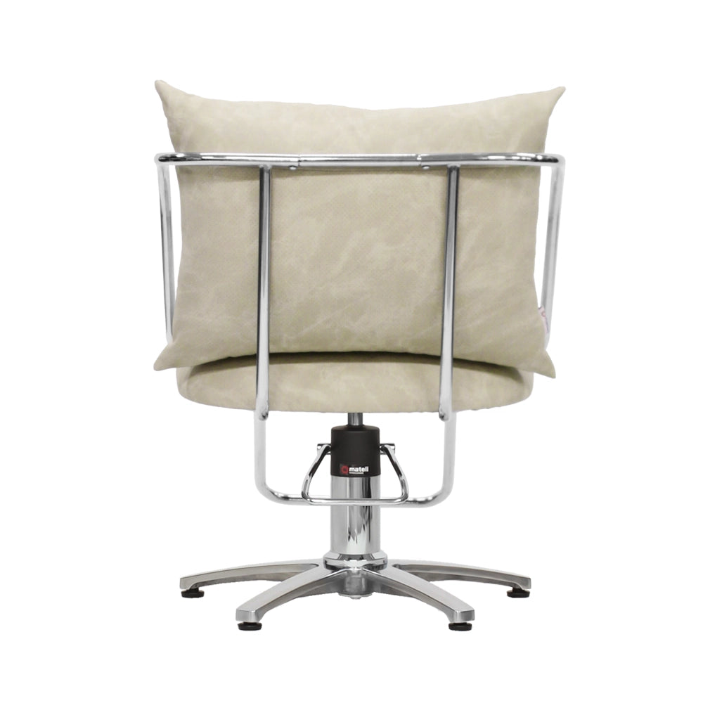 スタイリングチェア【エノラ】ベージュ　後ろ面