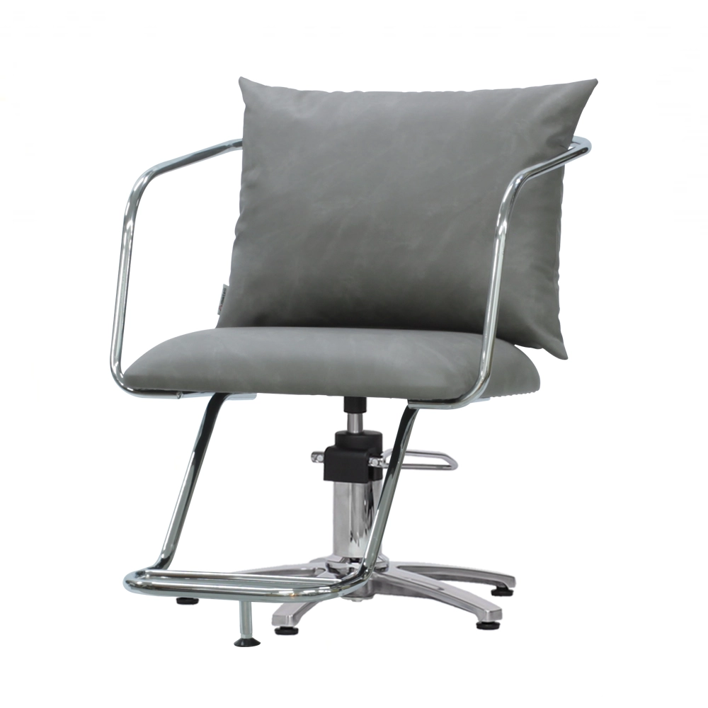 スタイリングチェア【エノラ】ダークグレー　ダブルステップ　ファイブスターポンプ