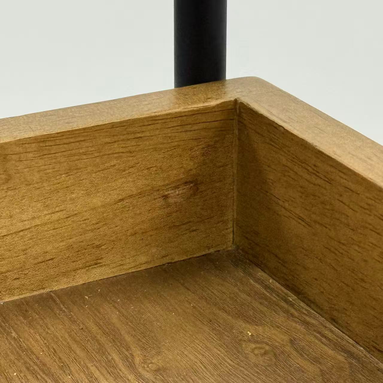 アウトレット 3段ウッドワゴン ステンレストレイ無し キャスター付き(BR)【完成品出荷】OL2134 通常価格￥16,280