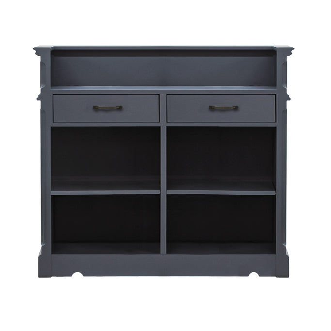 グレー色レジカウンター　後ろ