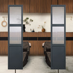 サロンにあるグレー色スリムドアパーテーション【06】