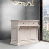 サロンにあるベージュ色レジカウンター