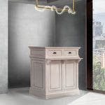 サロンにあるベージュ色レジカウンター