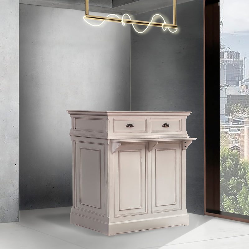 サロンにあるベージュ色レジカウンター