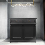 おしゃれな美容室にブラックのレジカウンター【クラシック1250】