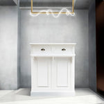 部屋にある白色レジカウンター