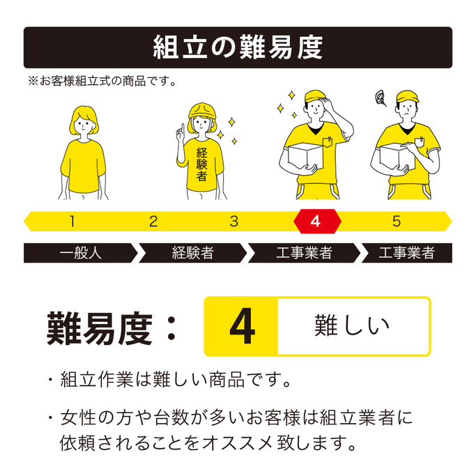 組立の難易度：4番（難しい）