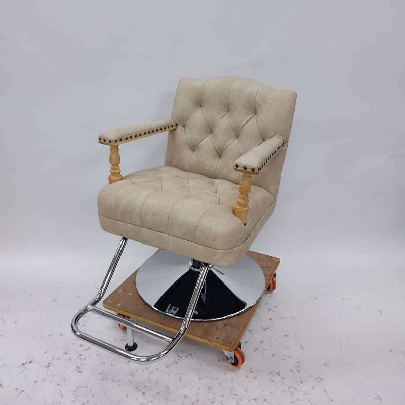 アウトレット スタイリングチェア ファブリスRC(BEG) 丸型ポンプ(SV) OL2036 通常価格¥58,080