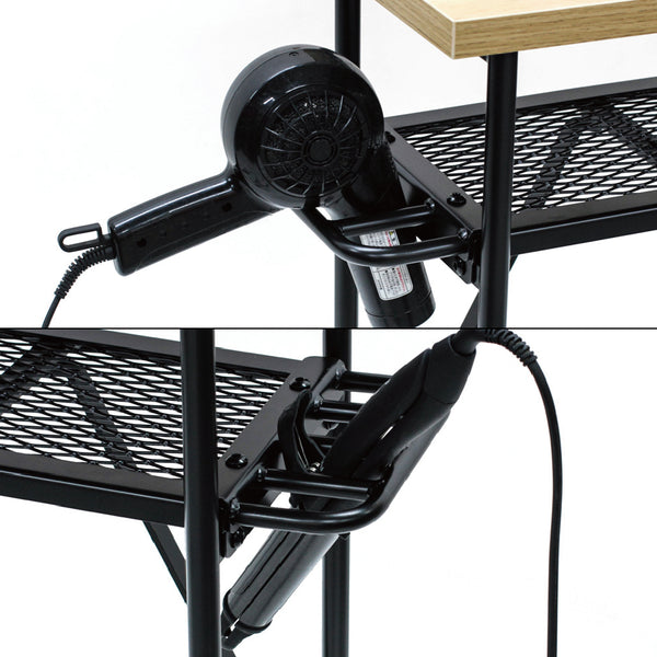 ヘアアイロンもセットできるホルダー