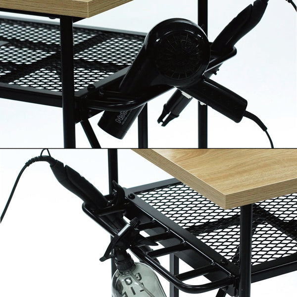 ヘアアイロンもセットできるホルダー