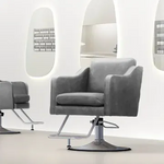 美容室 椅子 アデラ II：ダークグレー（様々な内装に調和するミニマルデザイン）