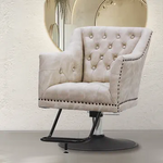 美容室 セット椅子 ビルギット：スモーキーホワイト（清潔感と伝統が融合したデザイン）