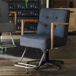 美容室 セット椅子 ブリス：コットンネイビー（長時間の施術でも安心のフィット感）