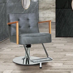 美容室 椅子 ブリス：ダークグレー（あらゆるサロンインテリアに調和するベーシックスタイル）