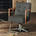 美容室 セット椅子 ブリス：グレイッシュサファリ（ニュアンスカラーのスタイリングチェア）