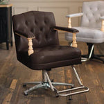 スタイリングチェア ファブリス：ダークブラウン（優雅なひと時を提供するコージーな座り心地）