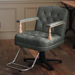 美容室 椅子 ファブリス：グレイッシュサファリ（インテリアを格上げするセット椅子）