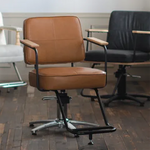 美容室 椅子 ハーネスコード II：キャメル（ル・コルビュジエを連想させる美しいパイプ曲線）